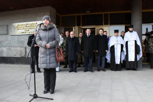 Лучани попрощалися з загиблим військовослужбовцем Олександром Войчуком (Фоторепортаж) — фото 10