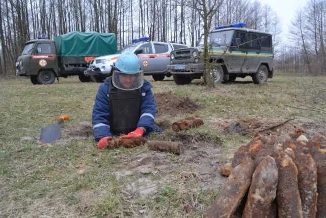 На лісовій галявині в Рожищенському районі знайшли 62 артилерійські снаряди — фото 1